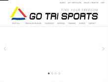 Tablet Screenshot of gotrisports.com